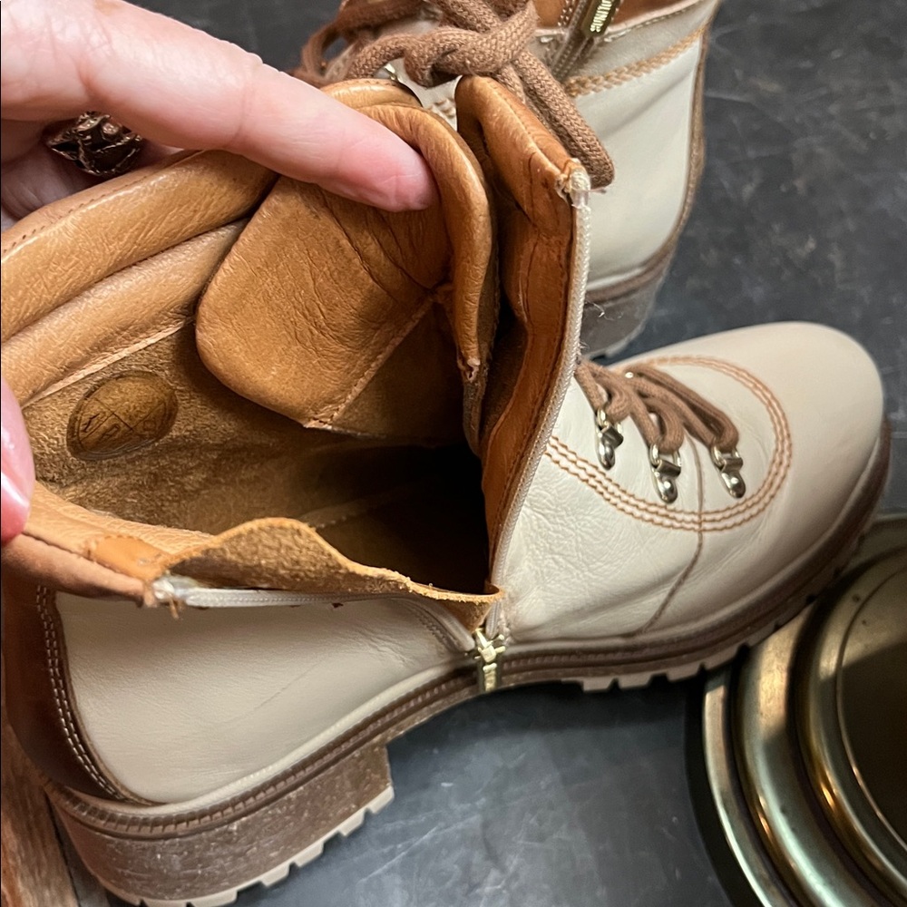 Pikolinos Leather Hiking Style Ankle Boots Women’s size 9.5 (40) Beige/Tan - Picture 7 of 11